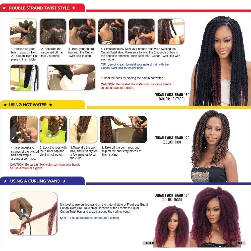 Shake N Go Freetress Equal Cuban Twist Braid - 16” - Image 6